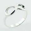 Highly Polished Casted Sterling Silver Infinity Ring
