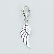 Wholesale Casted Sterling Silver With Lobster Clasp Wing Charms