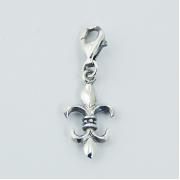 Wholesale Antiqued Sterling Silver Fleur-De-Lis Charms