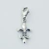 Antiqued Sterling Silver Fleur-De-Lis Charms