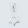 Polished Sterling Silver Star Of David Charms