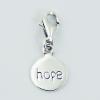 Polished Sterling Silver With Lobster Clasp Hope Charms wholesale