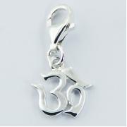 Wholesale Polished Sterling Silver With Lobster Clasp OM Charms