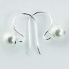6mm Imitation Pearl Sterling Silver Drop Earrings