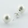 Sterling Silver Imitation Pearl Stud Earrings