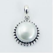 Wholesale Balinese Antiqued Silver Freshwater Pearl Pendants