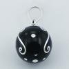 Handmade Chiming Sphere Ornate Silver Brass Pendants