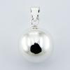 Plain Hallmarked Silver Chiming Sphere Pendants