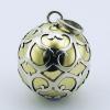 Ajoure Silver Casing Shiny Brass Ball Chiming Sphere Pendants