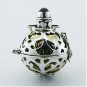 Wholesale Ajoure Silver Gemstone At Top Chiming Sphere Pendants