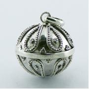 Wholesale Chiming Sphere Sterling Silver Beaded Ornaments Pendants