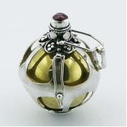 Wholesale Handmade Chiming Sphere Pendant Antiqued Ornate Silver