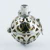 Gemstone 925 Ajoure Silver Chiming Sphere Antique Design Pendants