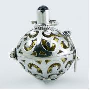 Wholesale Sterling Silver Chiming Sphere Garnet Gemstone Pendants