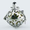 Sterling Silver Chiming Sphere Garnet Gemstone Pendants