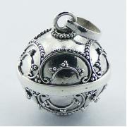 Wholesale Antique Garlands Ornament Silver Chiming Sphere Pendants