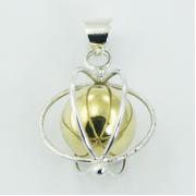 Wholesale Trendy Chiming Sphere Silver Wirework Airy Design Pendants