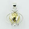 Trendy Chiming Sphere Silver Wirework Airy Design Pendants