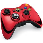 Wholesale Xbox 360 Red Chrome Rapid Fire Wireless Controller