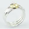 Separable Sterling Silver Claddagh Rings