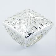Wholesale Polished Sterling Silver Brilliant Openwork Rings