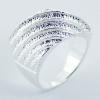 Highly Elegant Cast Sterling Silver Concave Arcs Rings