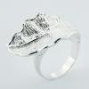 Sterling Silver Sublime Silver Plated Leaf Designer Rings