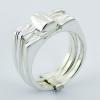 925 Sterling Silver Designer Rings Waved Unmatched Brilliance