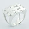 Openwork Woven Texture 925 Sterling Silver Designer Rings