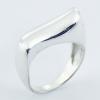 Sterling Silver Waved Unmatched Brilliance Designer Rings