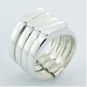 Wholesale Unique Planet Silver Jewellery Plain Silver Stacked Rings