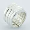 Unique Planet Silver Jewellery Plain Silver Stacked Rings