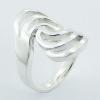 Twirled Open Feathery Shapes Sterling Silver Designer Rings