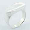 Sterling Concaved Shiny Oval Silver Designer Rings
