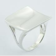 Wholesale Sterling Silver Trendy Concaved Square Designer Rings