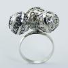 Handmade Silver Chiming Sphere Rings Antique Jewelry