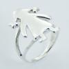 Convexed Tapered Rectangle 925 Sterling Silver Designer Rings