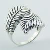 Stunning Sterling Silver Rings Antique Finish Palm Leafs