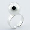 High Polished Shiny Sphere Plain Sterling Silver Rings