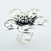 Wholesale Stunning Ornate Sterling Silver Antiqued Flower Rings