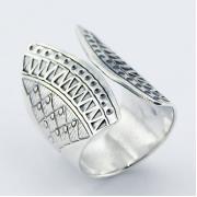 Wholesale Art Nouveau Open Cylinder Ornate Sterling Silver Rings