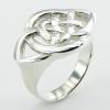 Sterling Silver Openwork Horizontally Aligned Celtic Knotwork Rings