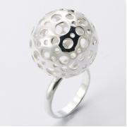 Wholesale Eye Catching Light And Airy Silver Sphere Designer Rings