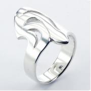 Wholesale Arched Asymmetrical Openwork Feminine Sterling Silver Rings