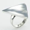 Sterling Silver Concaved Diamond Shaped Designer Rings