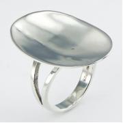 Wholesale 925 Silver Oval Rings Design Generously Concaved