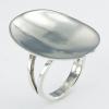 925 Silver Oval Rings Design Generously Concaved