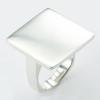 Minimalistic Alluring Sterling Silver Shine Square Rings