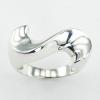GorgeousTwisted Sterling Silver Sloped Whoosh Designer Rings