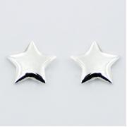 Wholesale Quality Polished Sterling Silver Star Stud Earrings